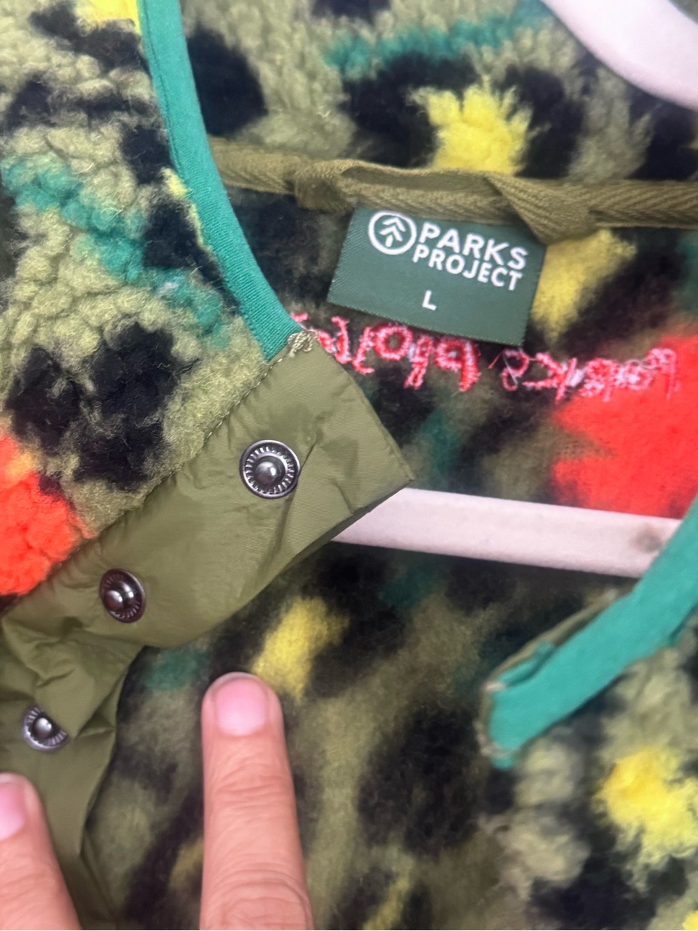 Parks Project x Red Hot Chili Peppers Sherpa Fleece Pullover - Picture 3 of 7